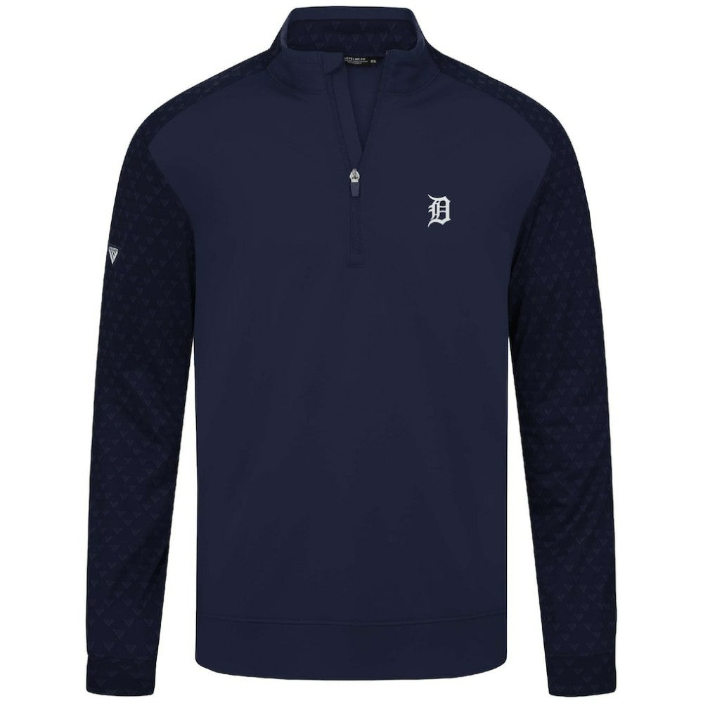 Detroit Tigers Levelwear Aztec Insignia 2.0 Quarter-Zip Pullover Top - Navy - MLB Lifestyle