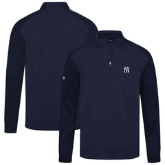 New York Yankees Levelwear Aztec Insignia 2.0 Quarter-Zip Pullover Top - Navy - MLB Sale