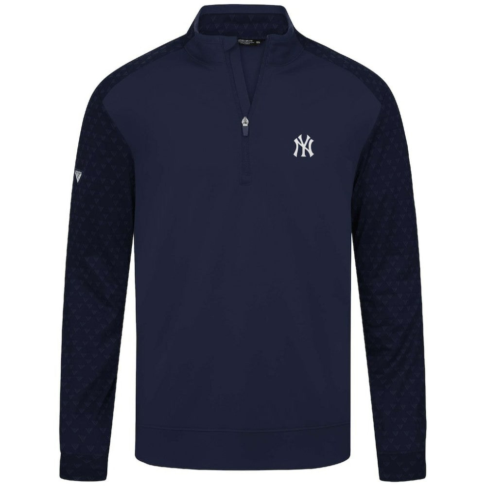 New York Yankees Levelwear Aztec Insignia 2.0 Quarter-Zip Pullover Top - Navy - MLB Sale