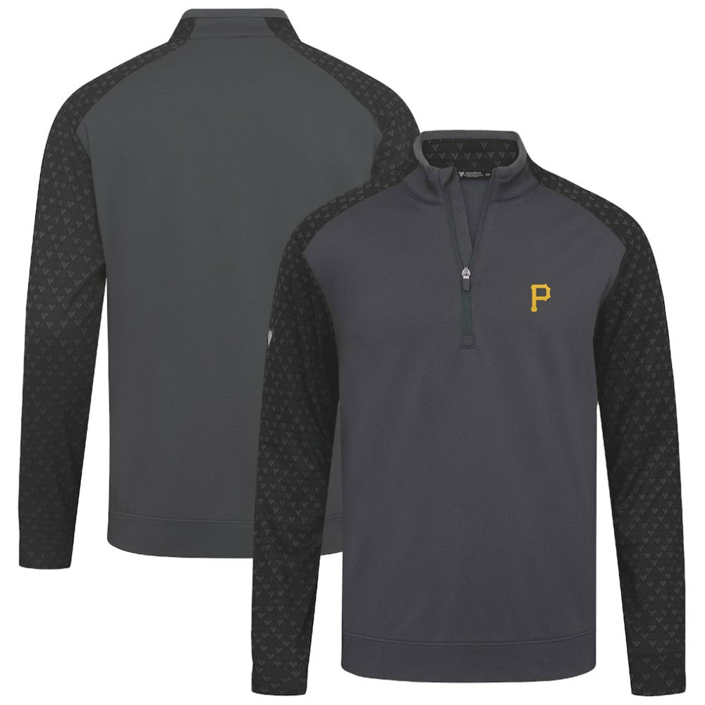 Pittsburgh Pirates Levelwear Aztec Insignia 2.0 Quarter-Zip Pullover Top - Charcoal - MLB Online