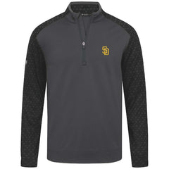 San Diego Padres Levelwear Aztec Insignia 2.0 Quarter-Zip Pullover Top - Charcoal - MLB Discount
