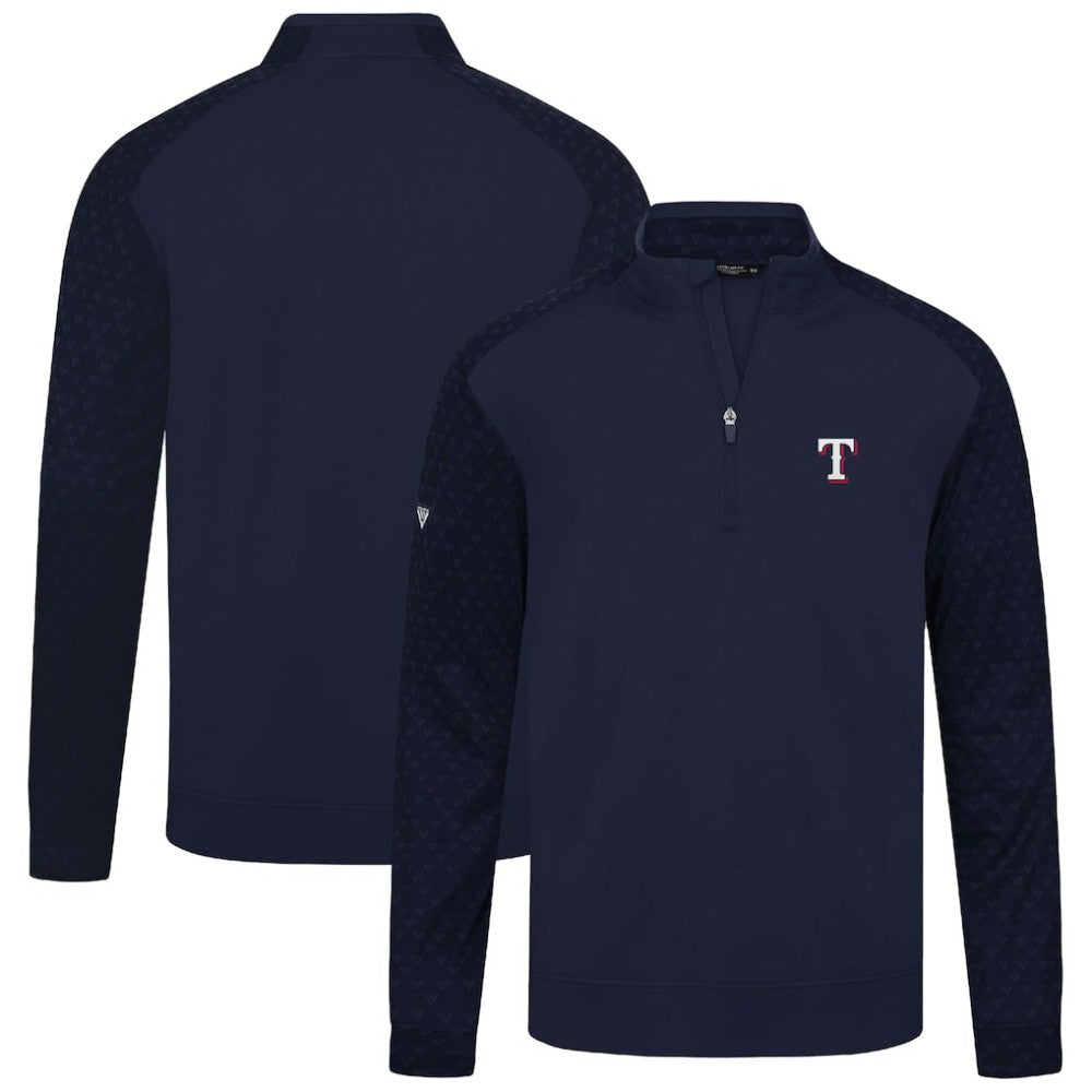 Texas Rangers Levelwear Aztec Insignia 2.0 Quarter-Zip Pullover Top - Navy - MLB Lifestyle