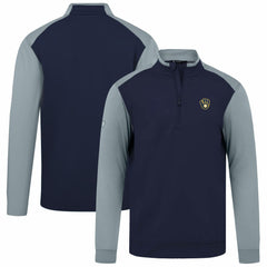 Milwaukee Brewers Levelwear Insignia 2.0 Quarter-Zip Pullover Top - Navy - MLB on Sale