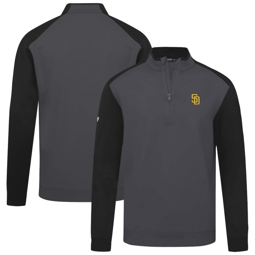 San Diego Padres Levelwear Insignia 2.0 Quarter-Zip Pullover Top - Charcoal - MLB on Sale
