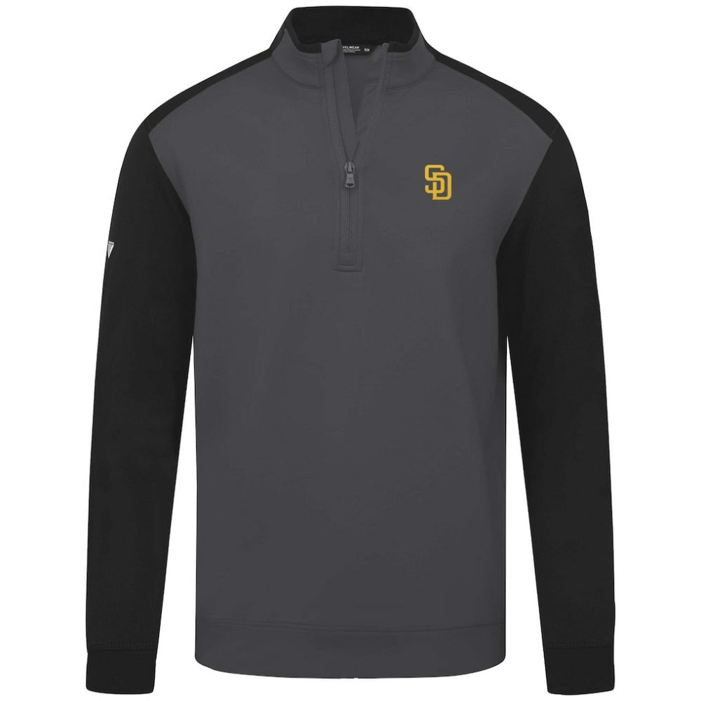 San Diego Padres Levelwear Insignia 2.0 Quarter-Zip Pullover Top - Charcoal - MLB on Sale