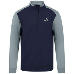 Atlanta Braves Levelwear Insignia 2.0 Quarter-Zip Pullover Top - Navy - MLB Sale