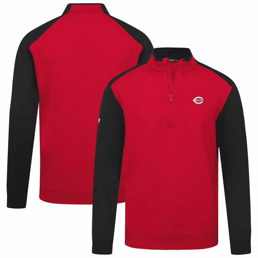 Cincinnati Reds Levelwear Insignia 2.0 Quarter-Zip Pullover Top - Red - MLB Sale
