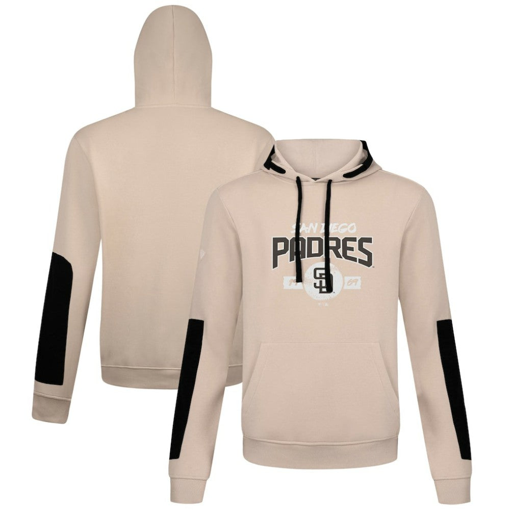 San Diego Padres Levelwear Bombay Pullover Hoodie - Khaki - MLB on Sale