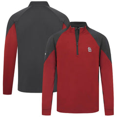 St. Louis Cardinals Levelwear Cadet Insignia 2.0 Raglan Quarter-Zip Jacket - Red - MLB Lifestyle