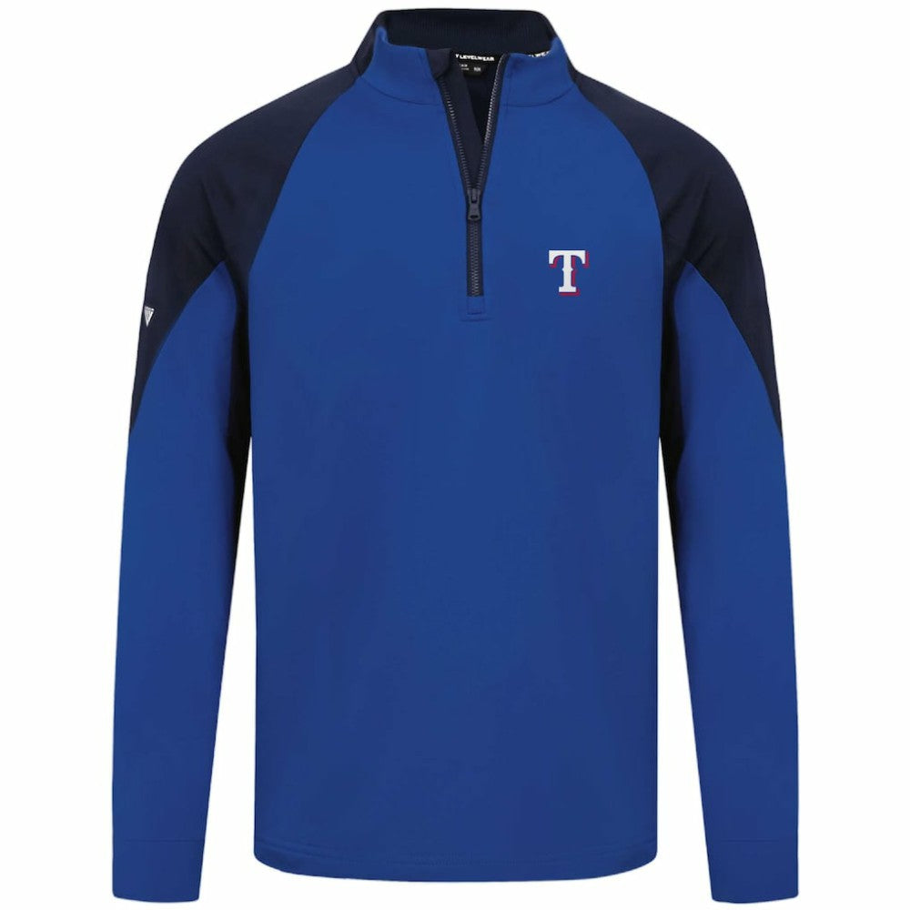Texas Rangers Levelwear Cadet Insignia 2.0 Raglan Quarter-Zip Jacket - Royal - MLB Lifestyle