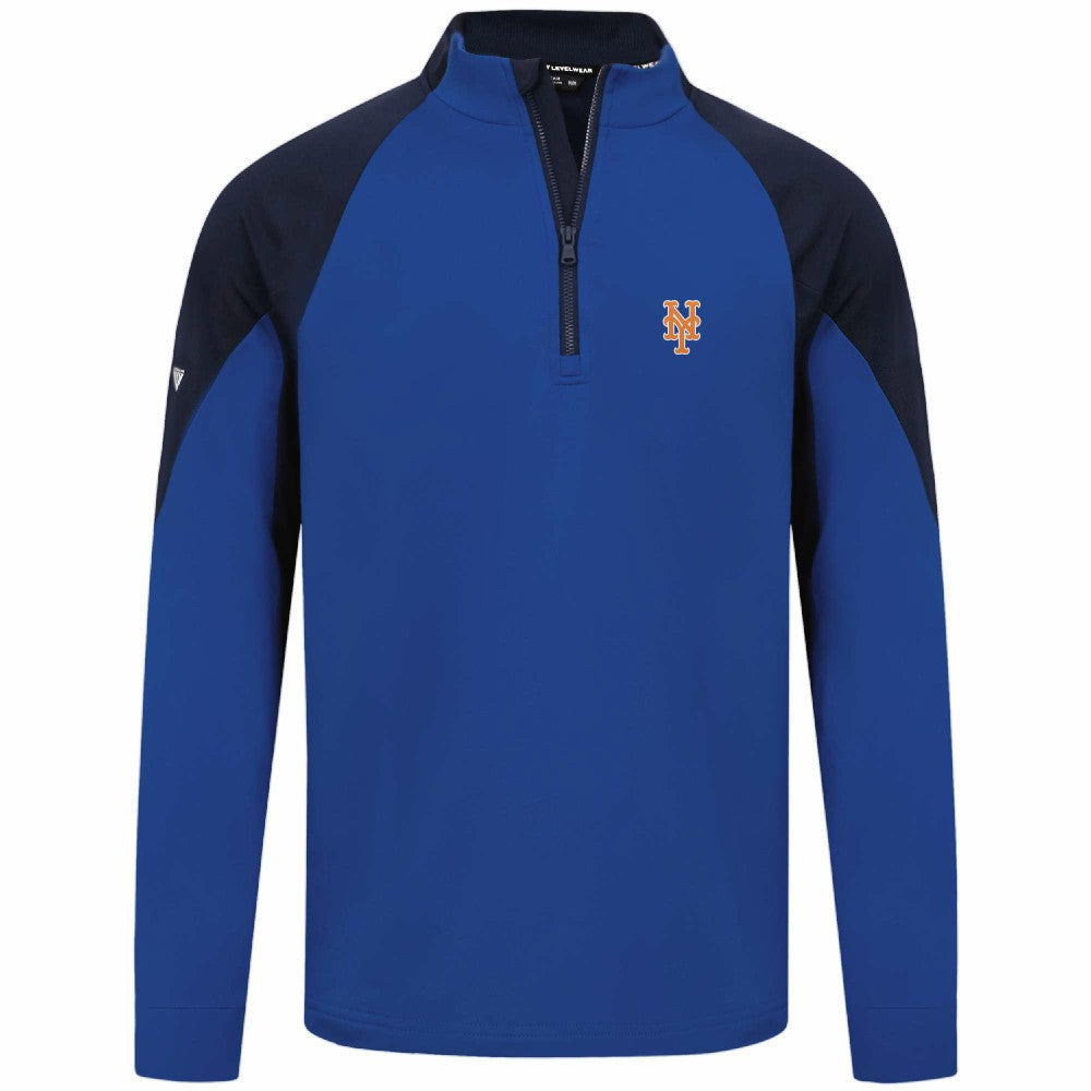 New York Mets Levelwear Cadet Insignia 2.0 Raglan Quarter-Zip Jacket - Royal - MLB Discount