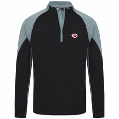 Cincinnati Reds Levelwear Cadet Insignia 2.0 Raglan Quarter-Zip Jacket - Black - MLB on Sale
