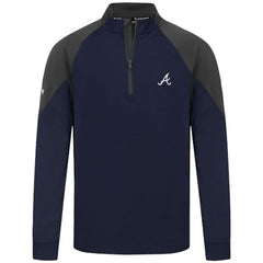 Atlanta Braves Levelwear Cadet Insignia 2.0 Raglan Quarter-Zip Jacket - Navy - MLB Online