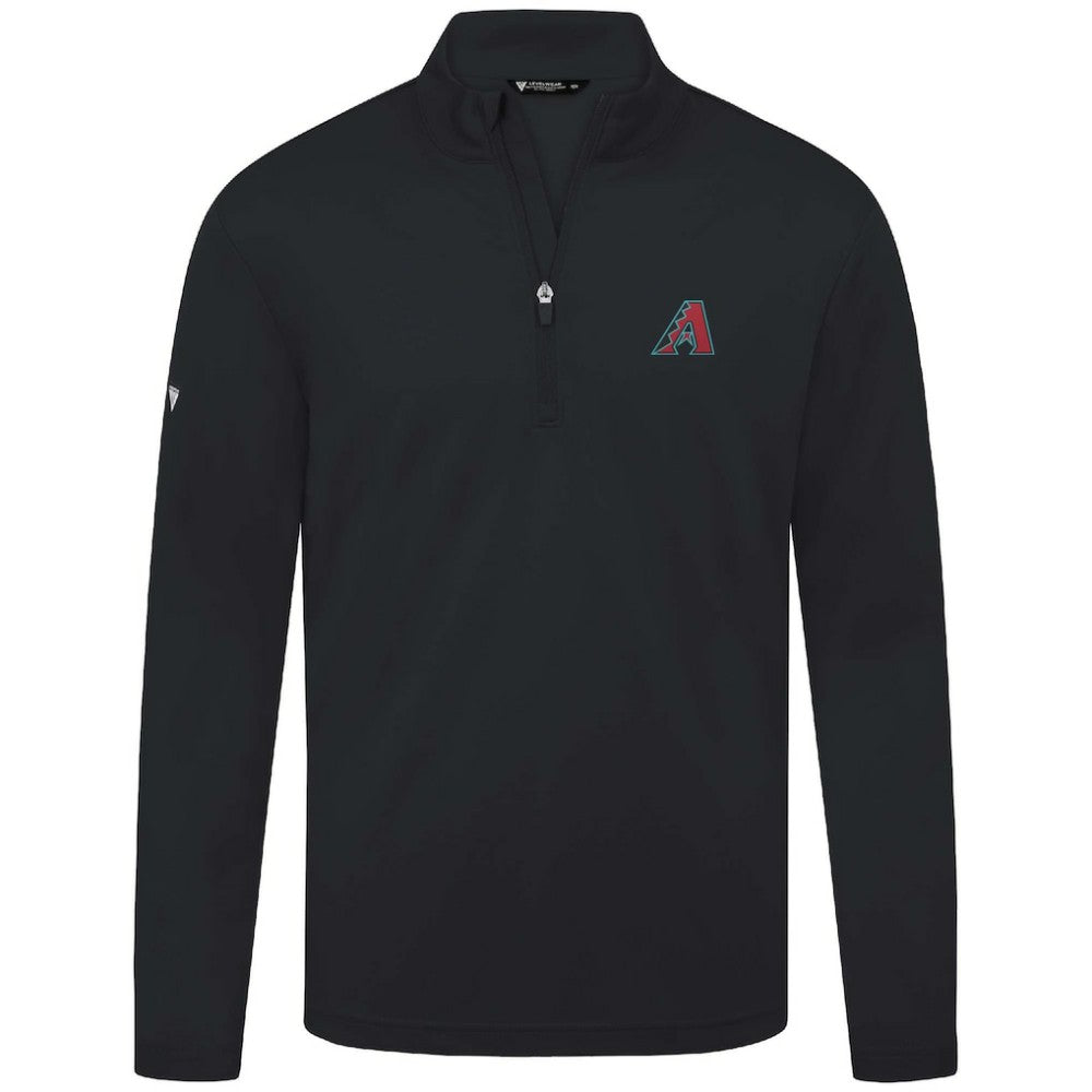 Arizona Diamondbacks Levelwear Heron Insignia 2.0 Quarter-Zip Jacket - Black - MLB on Sale