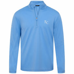 Kansas City Royals Levelwear Heron Insignia 2.0 Quarter-Zip Jacket - Light Blue - MLB Sale