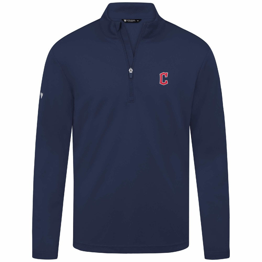 Cleveland Guardians Levelwear Heron Insignia 2.0 Quarter-Zip Jacket - Navy - MLB Lifestyle