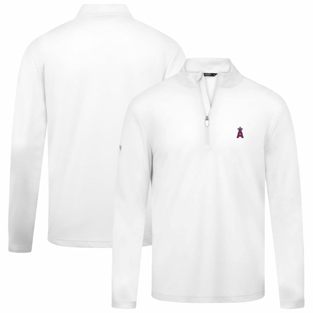 Los Angeles Angels Levelwear Heron Insignia 2.0 Quarter-Zip Jacket - White - MLB Discount