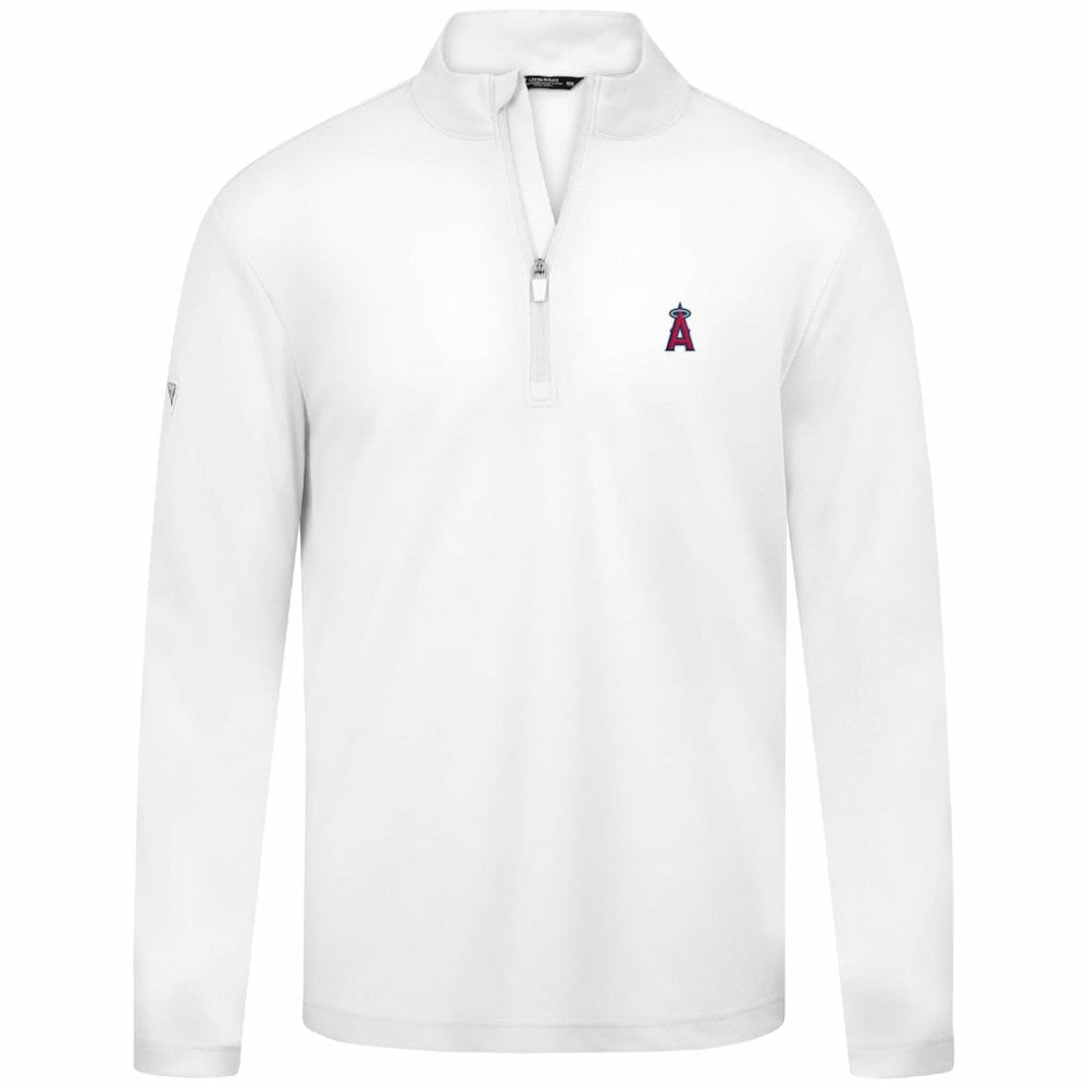 Los Angeles Angels Levelwear Heron Insignia 2.0 Quarter-Zip Jacket - White - MLB Discount