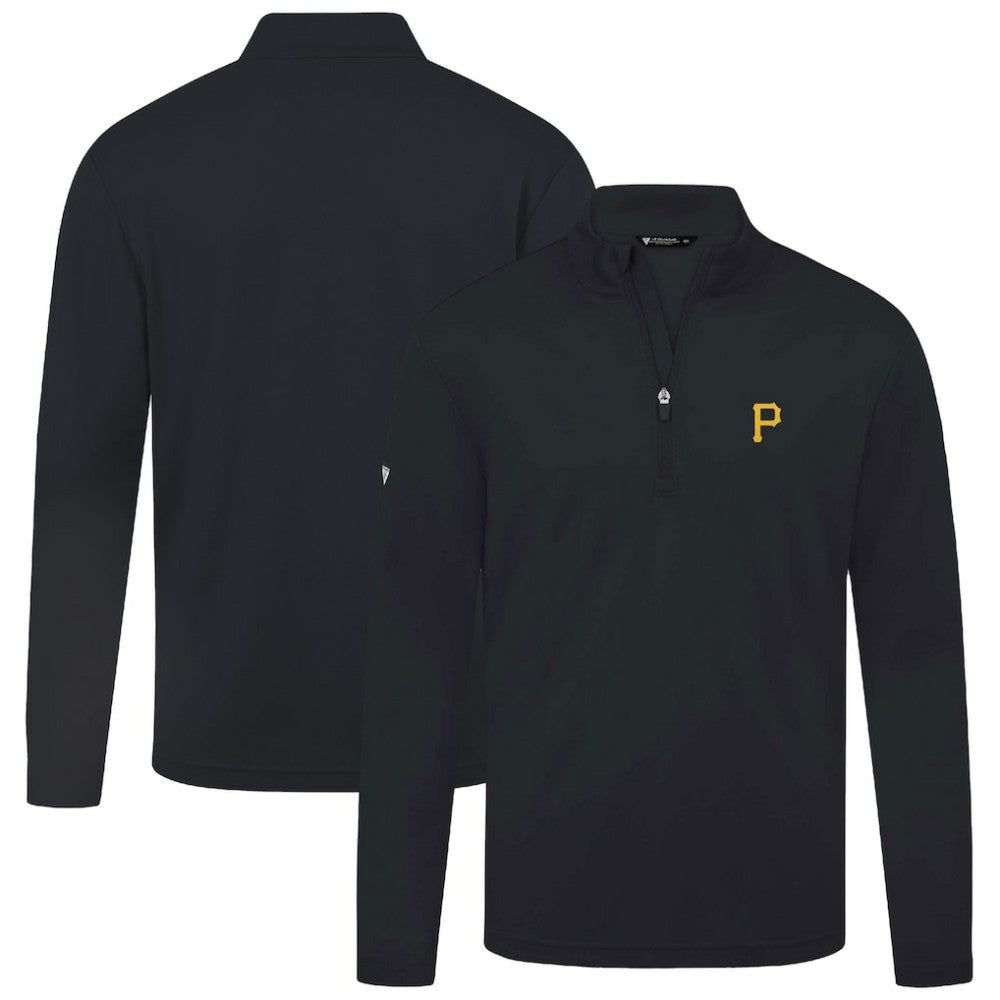 Pittsburgh Pirates Levelwear Heron Insignia 2.0 Quarter-Zip Jacket - Black - MLB Discount