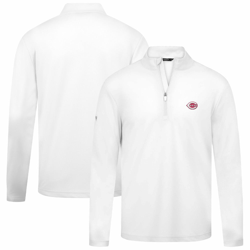 Cincinnati Reds Levelwear Heron Insignia 2.0 Quarter-Zip Jacket - White - MLB on Sale