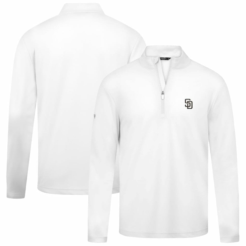 San Diego Padres Levelwear Heron Insignia 2.0 Quarter-Zip Jacket - White - MLB Online