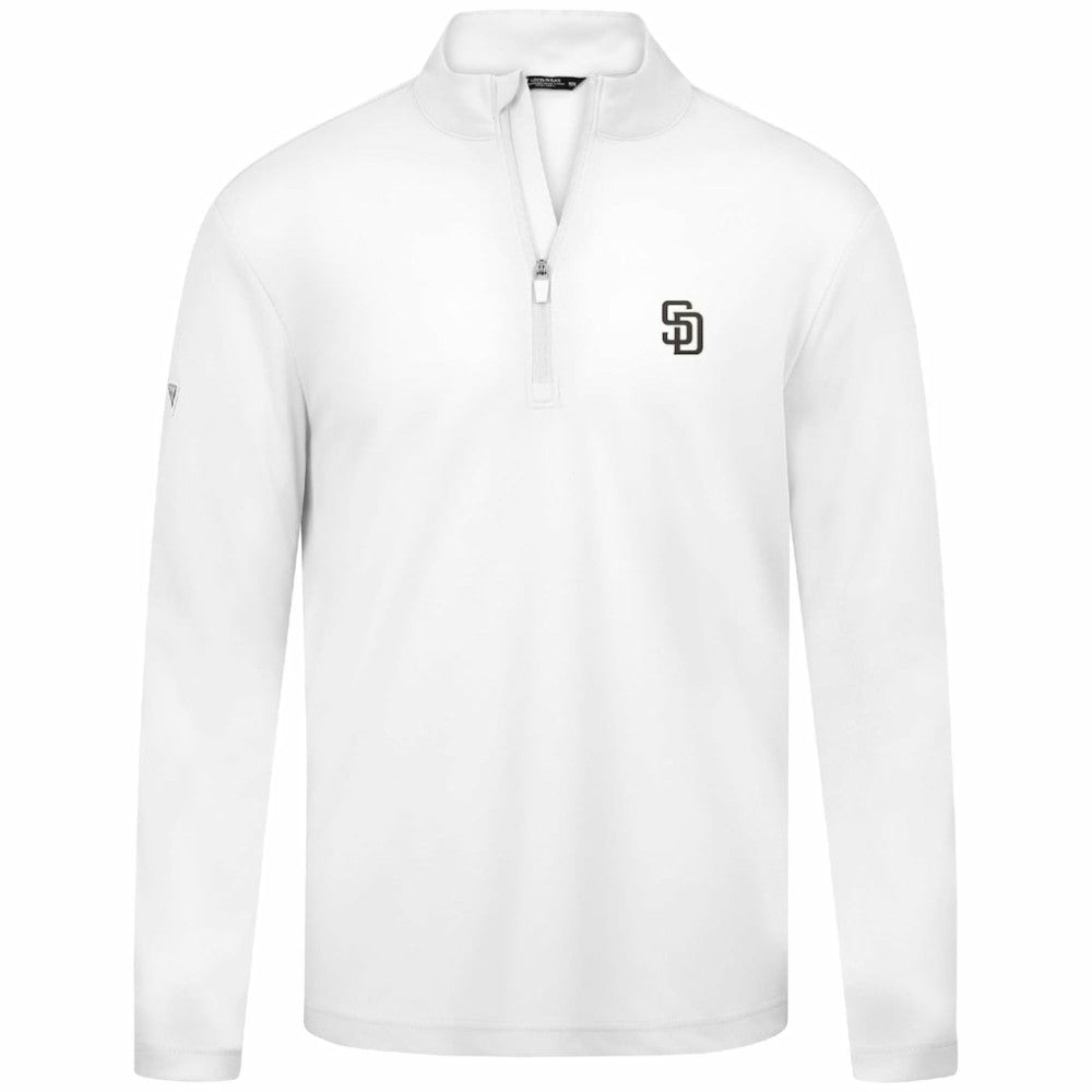 San Diego Padres Levelwear Heron Insignia 2.0 Quarter-Zip Jacket - White - MLB Online