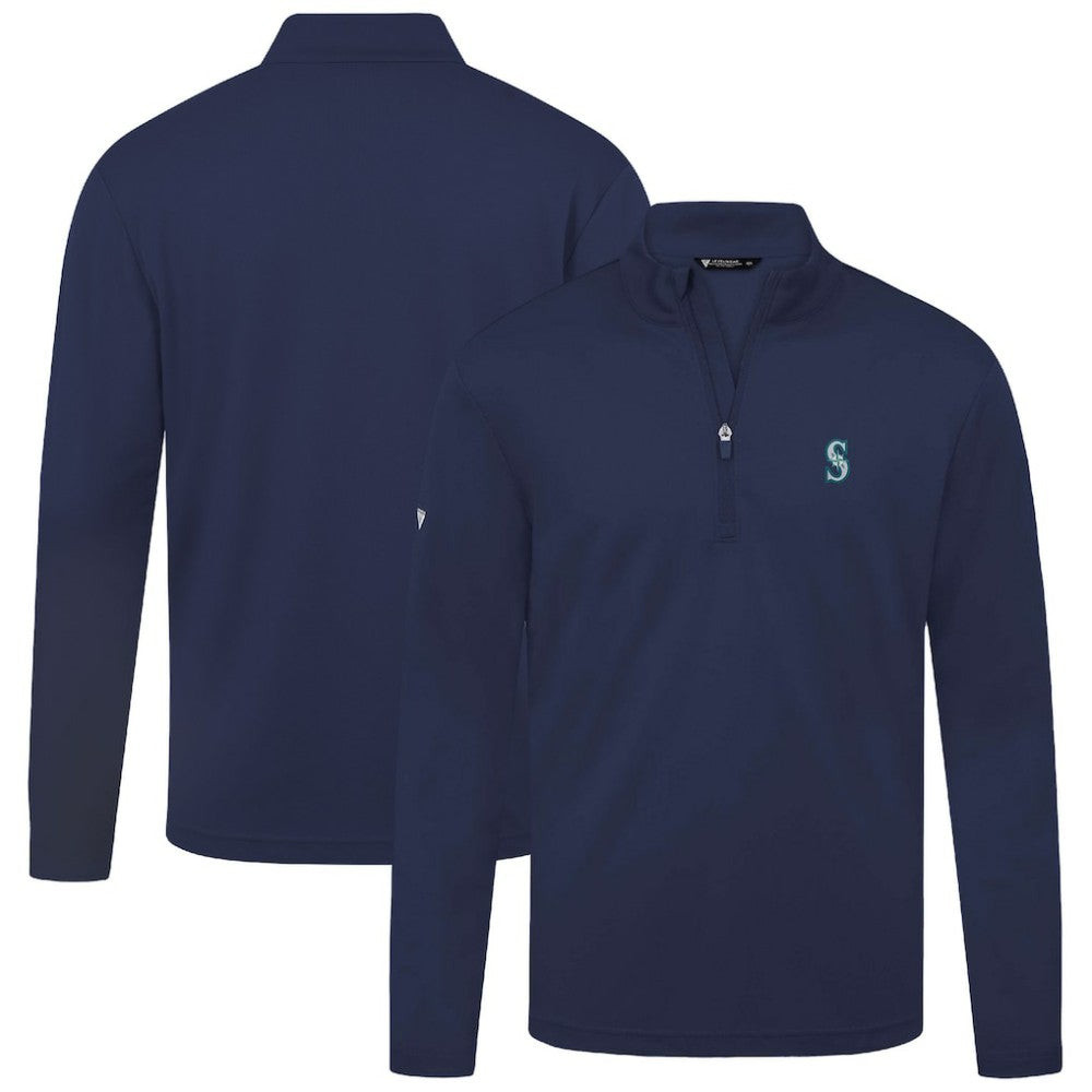 Seattle Mariners Levelwear Heron Insignia 2.0 Quarter-Zip Jacket - Navy - MLB Discount
