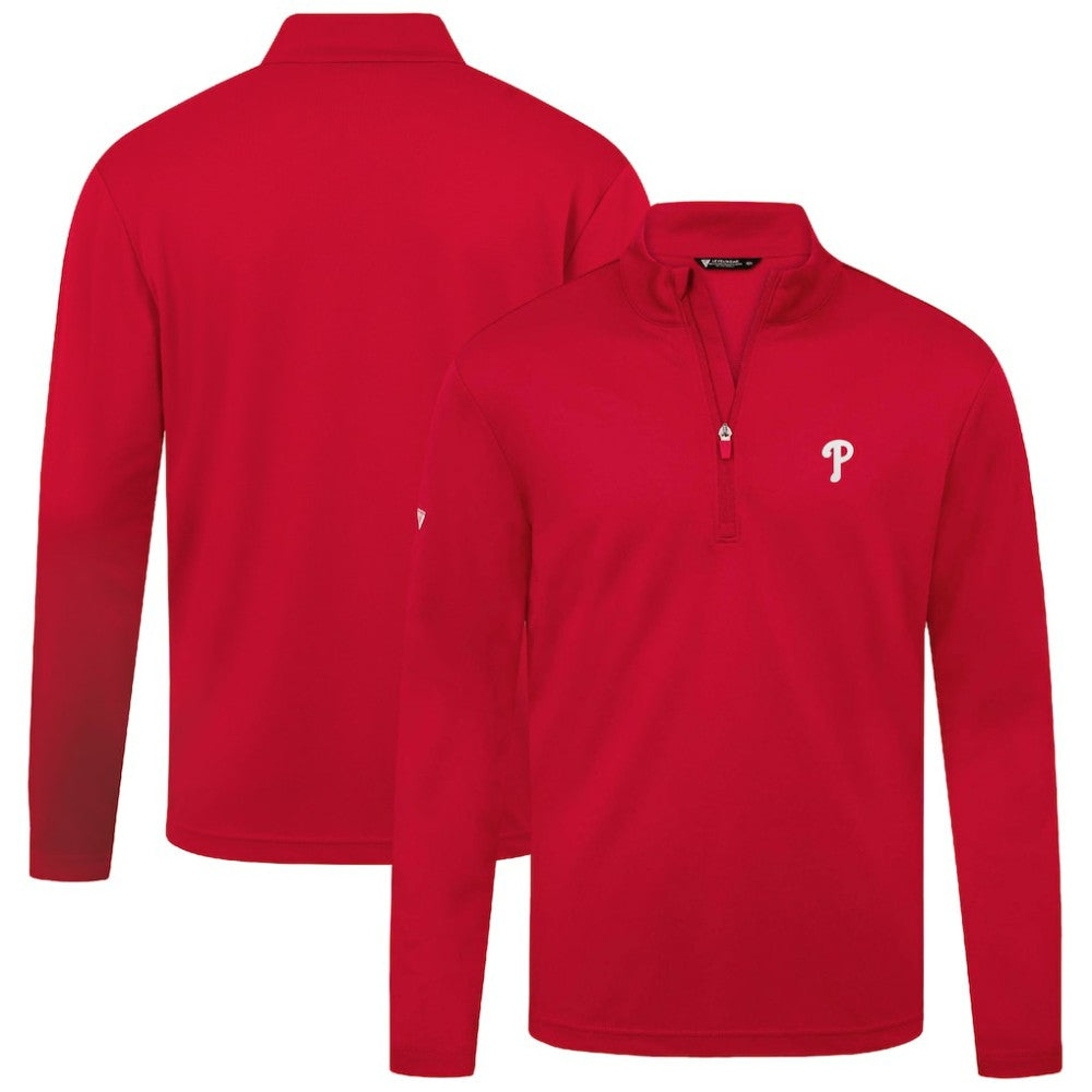 Philadelphia Phillies Levelwear Heron Insignia 2.0 Quarter-Zip Jacket - Red - MLB Lifestyle