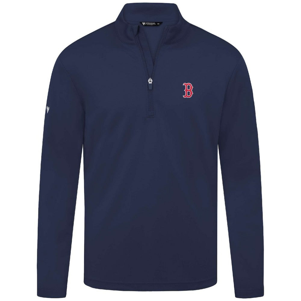 Boston Red Sox Levelwear Heron Insignia 2.0 Quarter-Zip Jacket - Navy - MLB Sale