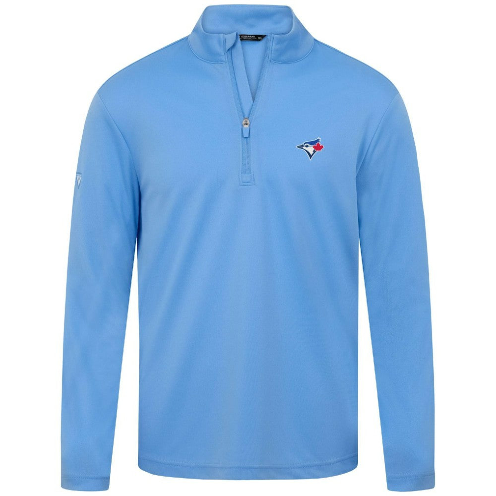 Toronto Blue Jays Levelwear Heron Insignia 2.0 Quarter-Zip Jacket - Light Blue - MLB on Sale
