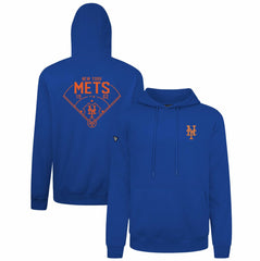 New York Mets Levelwear Podium Primary Pullover Hoodie - Royal - MLB Discount