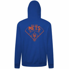 New York Mets Levelwear Podium Primary Pullover Hoodie - Royal - MLB Discount