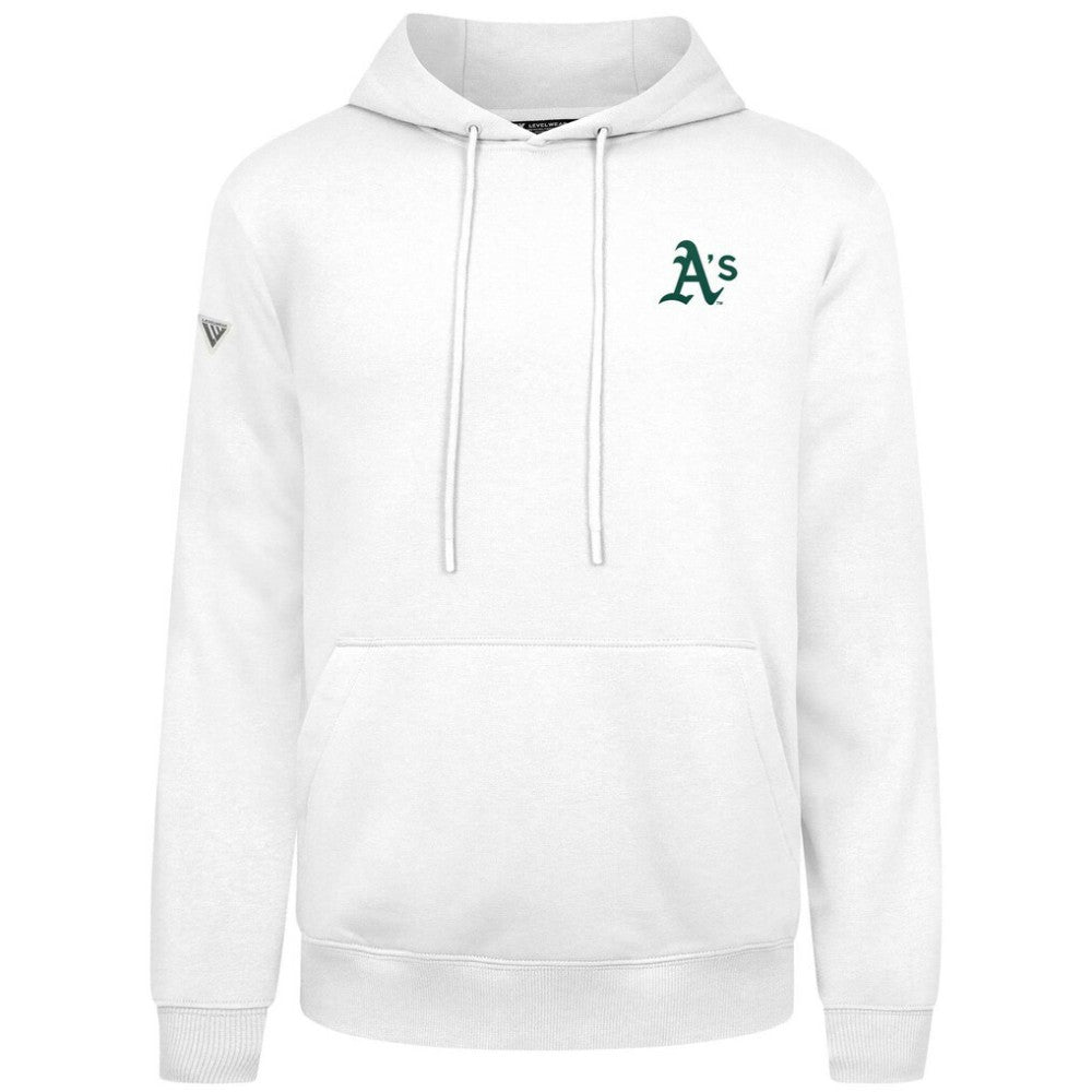 Athletics Levelwear Podium Primary Pullover Hoodie - White - MLB Online