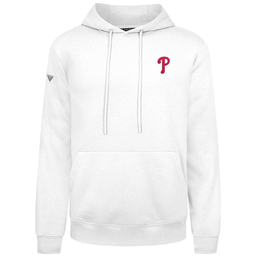 Philadelphia Phillies Levelwear Podium Primary Pullover Hoodie - White - MLB Sale