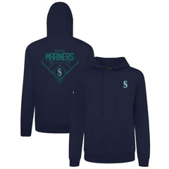 Seattle Mariners Levelwear Podium Primary Pullover Hoodie - Navy - MLB Online
