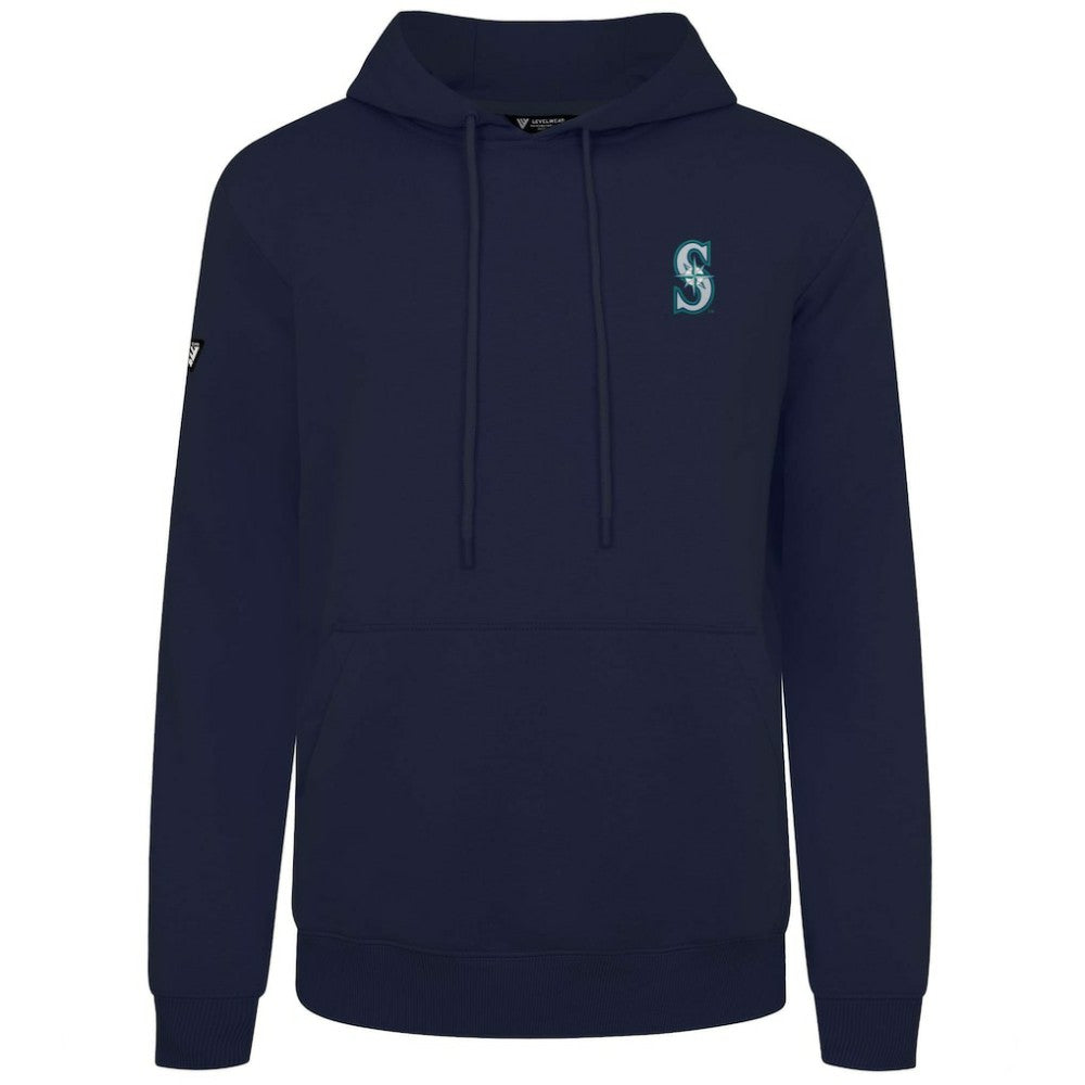 Seattle Mariners Levelwear Podium Primary Pullover Hoodie - Navy - MLB Online