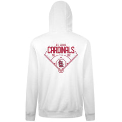 St. Louis Cardinals Levelwear Podium Primary Pullover Hoodie - White - MLB Sale