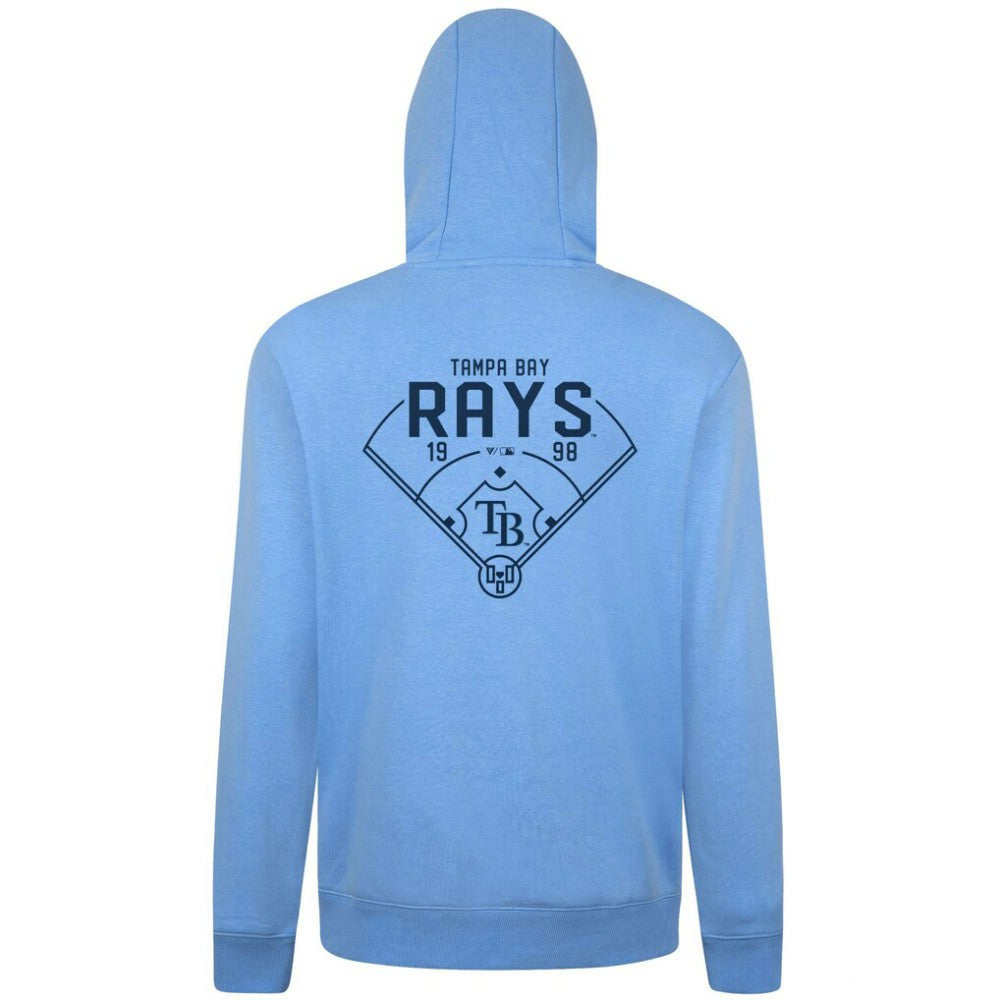 Tampa Bay Rays Levelwear Podium Primary Pullover Hoodie - Light Blue - MLB Discount
