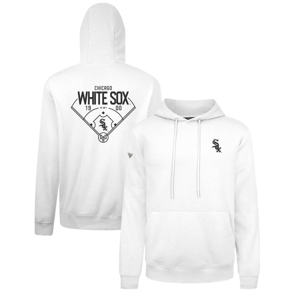 Chicago White Sox Levelwear Podium Primary Pullover Hoodie - White - MLB on Sale