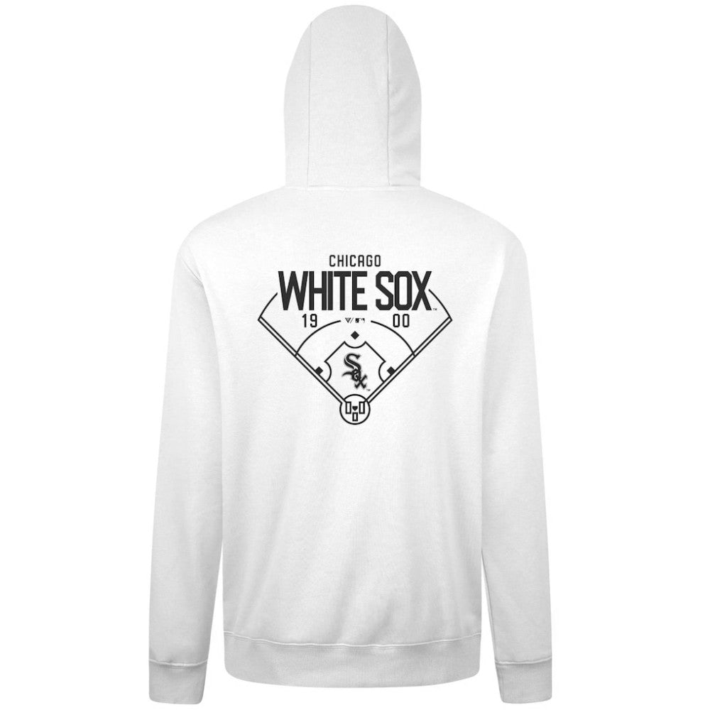 Chicago White Sox Levelwear Podium Primary Pullover Hoodie - White - MLB on Sale