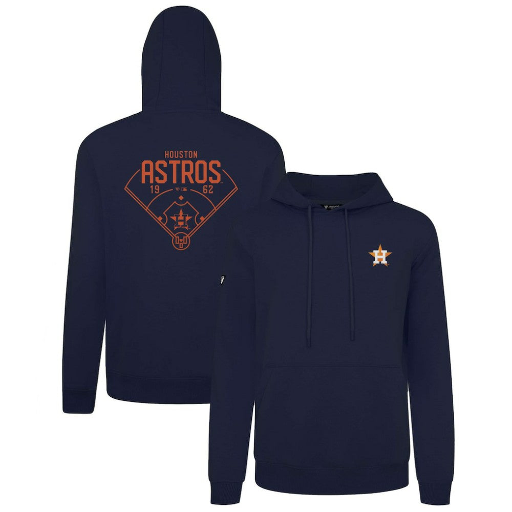 Houston Astros Levelwear Podium Primary Pullover Hoodie - Navy - MLB on Sale