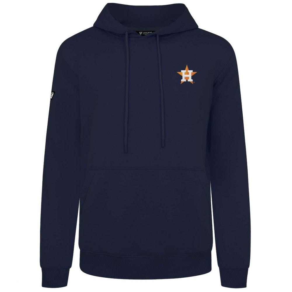 Houston Astros Levelwear Podium Primary Pullover Hoodie - Navy - MLB on Sale