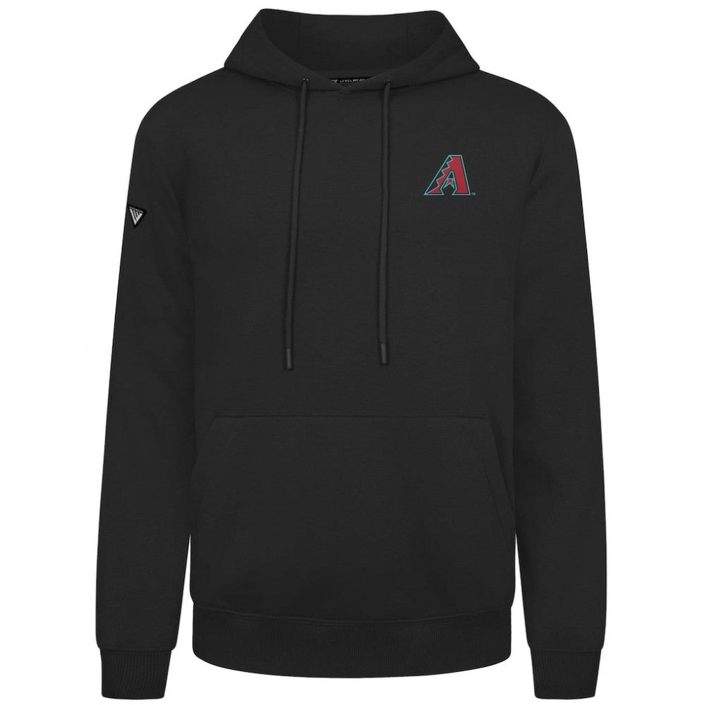 Arizona Diamondbacks Levelwear Podium Primary Pullover Hoodie - Black - MLB Lifestyle