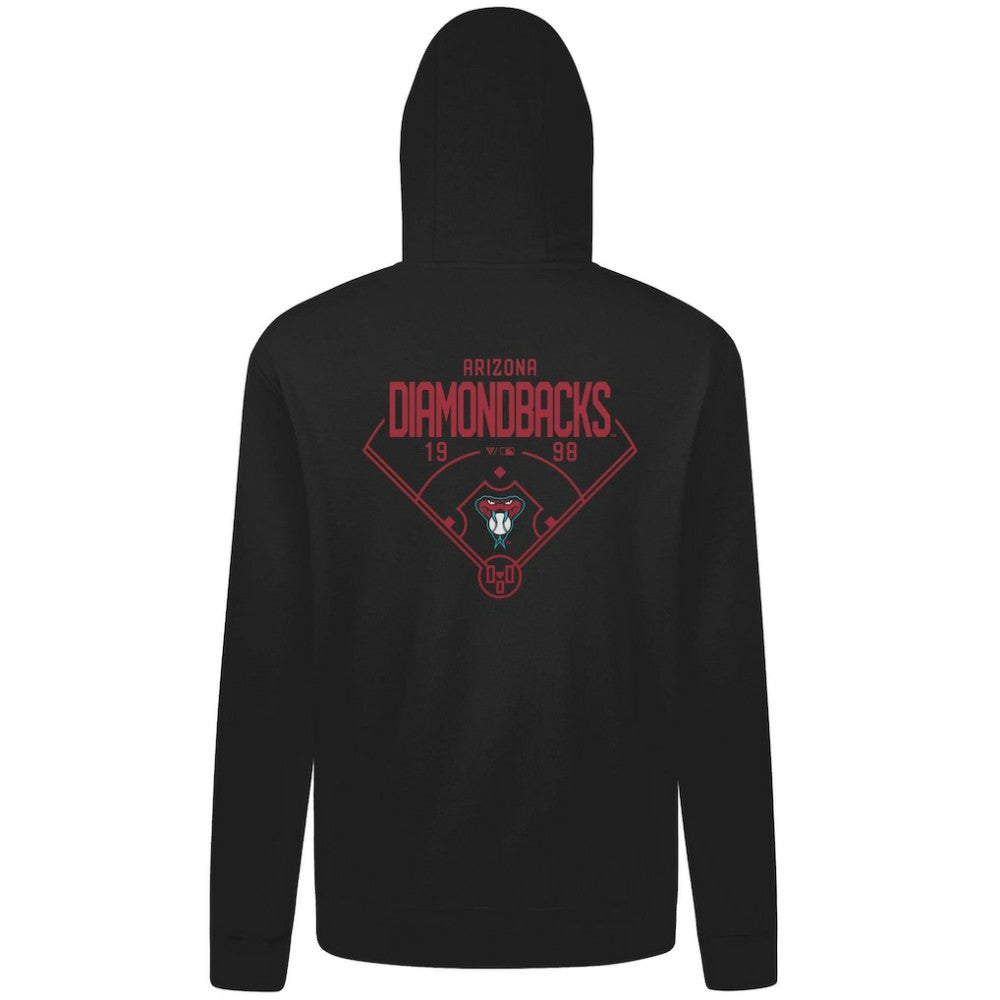 Arizona Diamondbacks Levelwear Podium Primary Pullover Hoodie - Black - MLB Lifestyle