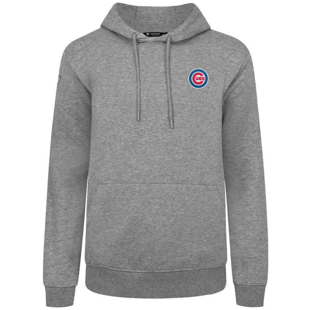 Chicago Cubs Levelwear Podium Primary Pullover Hoodie - Gray - MLB Discount
