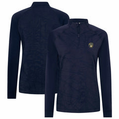 Milwaukee Brewers Levelwear Women's Amethyst Insignia 2.0 Quarter-Zip Jacket - Navy - MLB Online