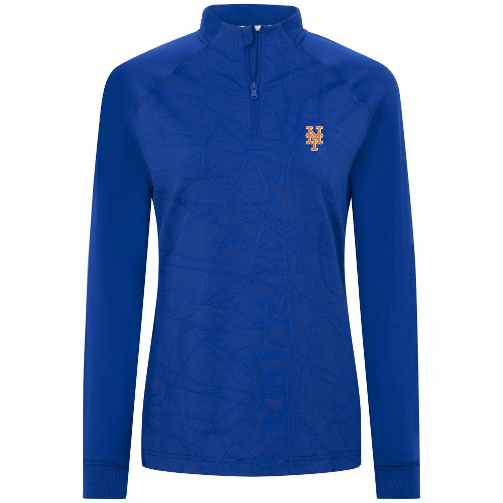 New York Mets Levelwear Women's Amethyst Insignia 2.0 Quarter-Zip Jacket - Royal - MLB on Sale