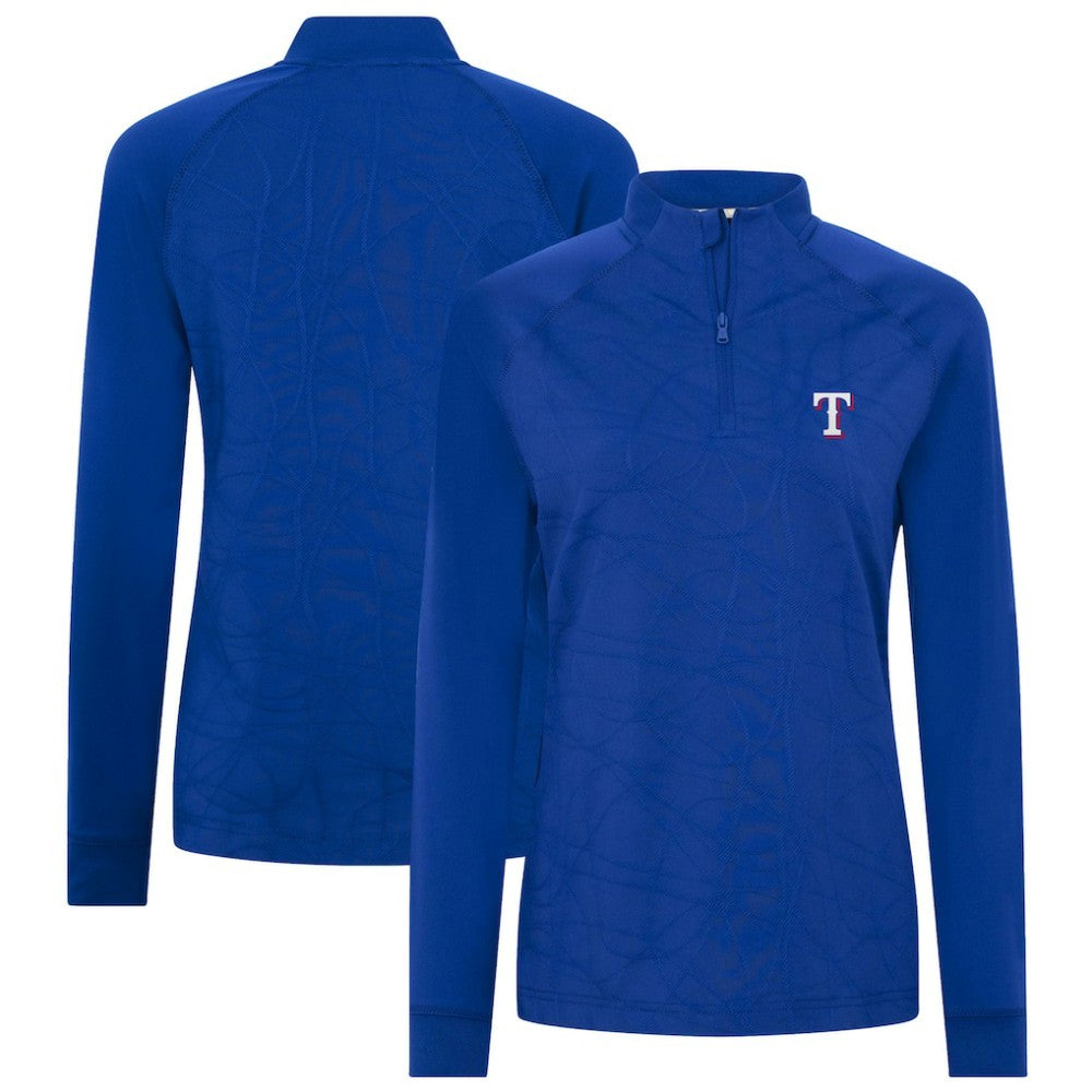 Texas Rangers Levelwear Women's Amethyst Insignia 2.0 Quarter-Zip Jacket - Royal - MLB Sale
