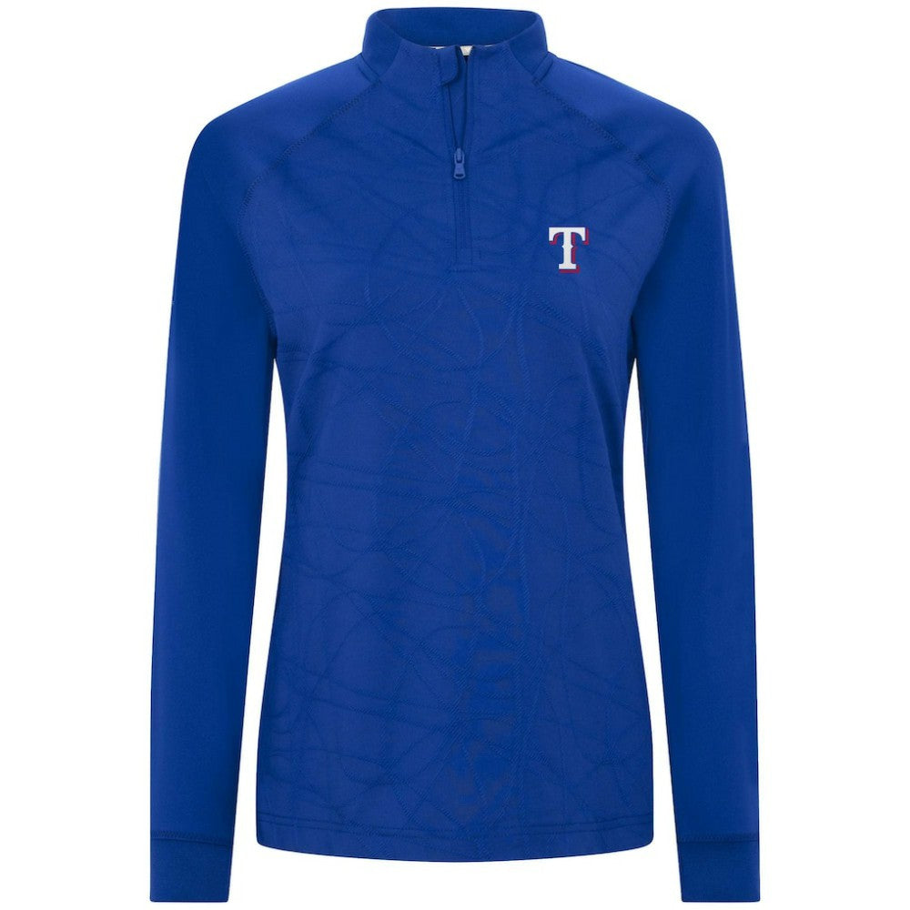 Texas Rangers Levelwear Women's Amethyst Insignia 2.0 Quarter-Zip Jacket - Royal - MLB Sale