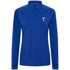 Texas Rangers Levelwear Women's Amethyst Insignia 2.0 Quarter-Zip Jacket - Royal - MLB Sale